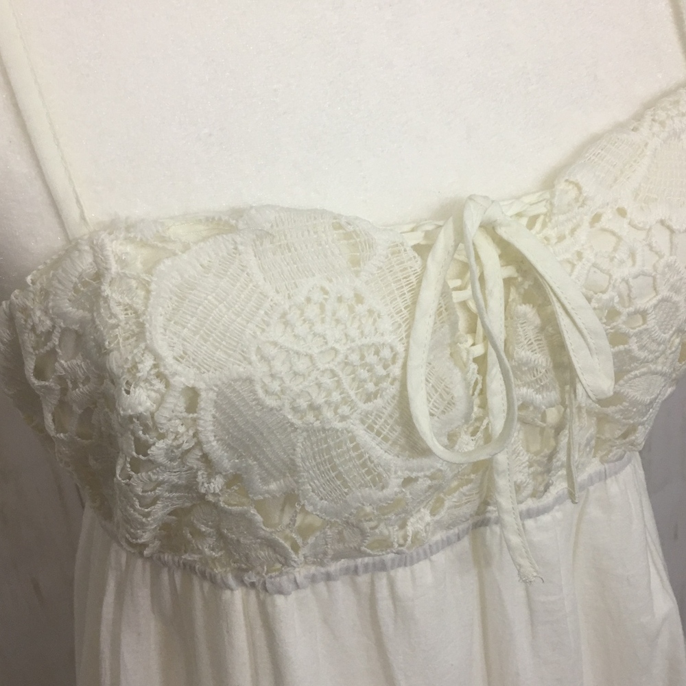 Anthropologie Pins & Needles Ivory Crochet Dress - Picture 5 of 8